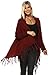 Zoozie LA Women's Cowl Aztec Cardigan Tribal Sweater Poncho Regular & Plus Size