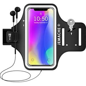iPhone 14, 13, 12, 11, XR Armband, JEMACHE Gym Hardlopen Workouts Arm Band Case voor iPhone XR, 11, 12, 13, 14 met…
