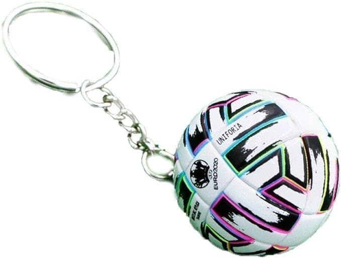Football Keychain Keyring Childrens Realistic Soccer Keyring Car Key Chains Bag Pendants Gifts Key Ring Sport