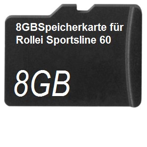 8GBSpeicherkarte für Rollei Sportsline 60