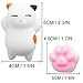 Outee Mochi Squishies Cat Toys, 5 Pcs Mochi Cat Mini Squishies Stress Cat Mochi Squeeze Toys Soft Squishies Stress Relief Animal Toys
