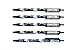 NFL San Diego Chargers Disposable Black Ink Click Pens, 5-Pack