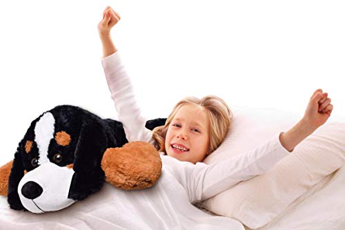 TE-Trend Riesen Plüschhund XXL Kuscheltier Plüsch Hund Plüschtier Stoffhund Kuschelhund 130 cm Mehrfarbig – Bild 7