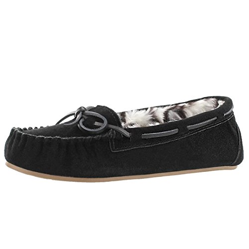 SoftMoc Women's Becky II Lined Ballerina Moccasin Black 9 M US