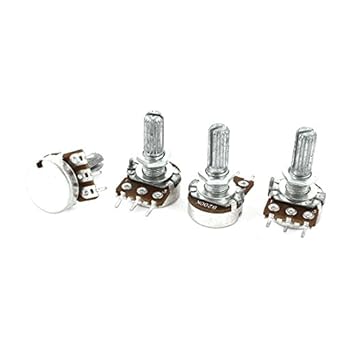 Uxcell Aux0772 4 Piece Single Linear Knurled Shaft Control Volume Potentiometers 0k Ohm Wh148 Amazon Com Industrial Scientific