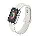 Soft Silicone Sport Style Replacement Band Iwatch Strap for Apple Wrist Watch (White 38mm)