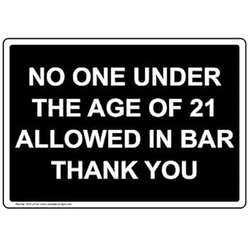 Amazon.com : ComplianceSigns Vertical Aluminum No One ...