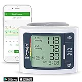 Blood Pressure Monitor Wrist with Bluetooth - Large Screen Display on Machine - BP Wrist Cuff Full Automatic - Clinically Accurate & Fast Reading - FDA Approved - BPM-337BT by Iprovèn (BPM Wrist)
