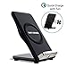 Ostart Qi Samsung Wireless Charger, Fast Wireless Charging Pad with 2 Coils, Cooling Fan for Samsung Galaxy S8/ S8+/ S7/ S7 Edge/ S6 Edge+/ Note 5 and Other Qi-enabled Smart Devices, Black