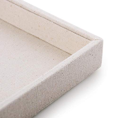 image for Oirlv Linen Jewelry Display Trays Stackable Necklace Bracelet Ring Sho