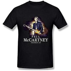 Men Paul McCartney Freshen Up Tour 100% Cotton Tee T Shirt - Les Beatles, Paul McCartney, John Lennon, RIngo Starr, George Harrison