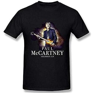 Men Paul McCartney Freshen Up Tour 100% Cotton Tee T Shirt - Les Beatles, Paul McCartney, John Lennon, RIngo Starr, George Harrison