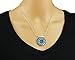 Unique Shades of Blue Gemstone Pendant 925 Sterling Silver Cluster Necklace, 18