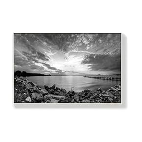 Canvas Wall Art for Living Room, Bedroom Seaside Framed Canvas Prints for Home Decoration Ready to Hang - 16x24 inches