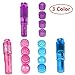 Finever Mini Small Massage Toy Portable Travel Beauty Facial Massager Tool for Head Purple Pink Blue