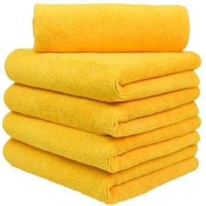 Sheen Microfiber Vehicle Washing Cloth, 40×40 cm,380 GSM (300 Time Washable) – Pack of 5