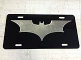 Hammett Holdings Batman Begins Logo Car Tag Diamond Etched on Aluminum License Plate