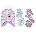 Disney Little Girls Frozen Elsa and Anna Hat and 2 Pair Mittens or Gloves Cold Weather Accessory Set, Age 2-7