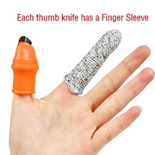 Zehhe Professional Garden Silicone Thumb Knife, Harvesting Plant Knife,Finger Knife Picking for Trim Garden Vegetable Gardening Tools and Also be Your Good Help in Kitchen