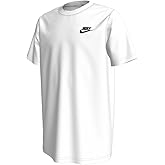 Nike NSW Embroidered Futura Tee (Little Kids/Big Kids) Black/White