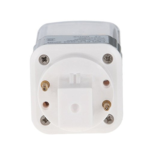 HERO-LED G24-40S-2P-WW Rotatable PL-C Lamp G24D 2-Pin LED CFL/Compact Fluorescent Lamp, 8W, 18W Equal, Warm White 3000K, 4-Pack (Remove/bypass the Ballast)