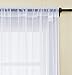 HOLKING Rod Pocket Sheer Curtains 63 inch for Bedroom Living Room Window Treatment Set White Curtains,2 Panels Each is 52 inches Wide by 63 inches Long