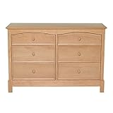 Summer Infant Freemont 6 Drawer Double Dresser, Natural