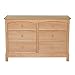 Summer Infant Freemont 6 Drawer Double Dresser, Natural
