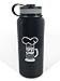 32 oz Vacuum Insulated Double Wall Sweat Proof Stainless Steel Wide Mouth Water Bottle