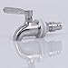 Replacement Spigot Spout for Beverage Dispenser, Solid Stainless Steel Water Dispenser Replacement Faucet with Anti-Clogging Cap Polished Finished