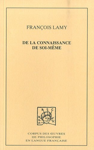 De la connaissance de soi même