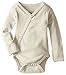 L'ovedbaby Unisex Baby 100% Organic Kimono Bodysuit (Stone, 3-6m)