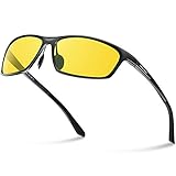 PAERDE Polarized Wayfarer Sunglasses For Men Women Retro UV400 Brand Designer Sun glasses Metal Frame PA07(Night vision-BY)