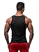 Jed North Mens Bodybuilding Compression Tank Top Slim Fitted Workout Base Layer Shirt, Large, Black,Black,Large