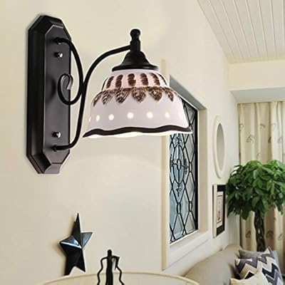 Led Simple Wall Lamp Modern Single Head White Art Lamp Handmade Ceramic Metal Lamp Suitable For Home Decoration Hotel Aisle Including Light Source Buy Online At Best Price In Uae Amazon Ae