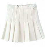 MIXMAX Women High Waist Pleated Mini Tennis Skirt