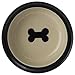 PetRageous 10072 City Pets Dishwasher and Microwave Safe Dog Bowl 8-Inch Diameter 3.75-Inch Tall 4-Cup Capacity for Medium and Large Dogs and Cats, Black, 8 inches