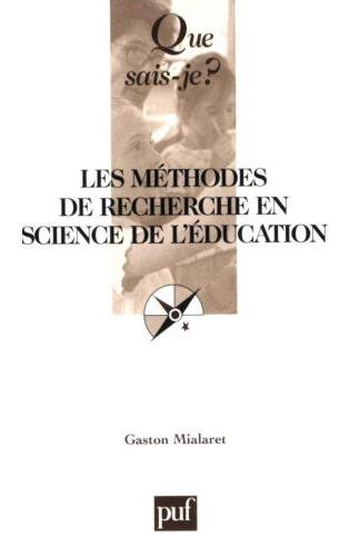 Méthodes de recherche en science de l'éducation