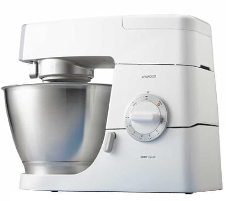 Kenwood KM336 Robot de cocina Classic Chef, 800 W, metal, color blanco