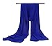 Sheer Soft Chiffon Bridal Women's Shawl For Special Occasions Ture Royal Blue