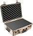 Pelican 1500 Camera Case With Foam (Desert Tan)