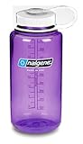 NALGENE WIDE MOUTH TRITAN WATER BOTTLE W/WHITE LID - 32 OZ - O/S - PURPLE
