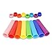 Ice Pop Mold Set By Golden Spoon: Colorful Flexible & Durable Popsicle Makers-BPA Free, FDA Approved & Food Grade Material-Mess-Free Freezing & Easy Cleanup-Wonderful Gift Idea (Set of 8)