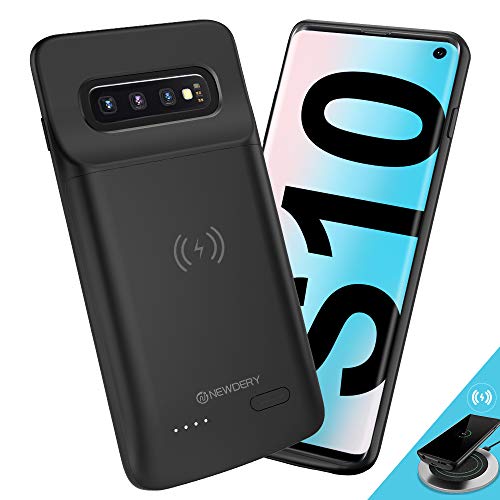 [Upgraded] Samsung Galaxy S10 Battery Case Qi Wireless Charging Compatible, Newdery 4700mAh Slim Rechargeable Extended External Charger Case Compatible Samsung Galaxy S10 (2019)-(6.1" Black) - Thumbnail 7