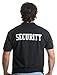 Ann Arbor T-shirt Co. Security | Professional Security Officer, Guard Unisex DryBlend Collared Shirt-(Polo, XL) Black