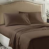 Full size 400-Thread-Count Solid Performance Bedding Sheet Set, Color BRBSKT