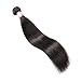 CYNOSURE Brazilian Straight Hair Weave 1 Bundle 8A Unprocessed Straight Virgin Human Hair Extensions Natural Black (18inch)