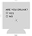 Are You Drunk | Funny Novelty Can Cooler Coolie | Set of two (2) | Beer Beverage Holder| Craft Beer Gifts | White Elephant Neoprene Can Cooler