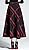 chouyatou Women's High Waist Large-Plaid A-Line Long Wool Blend Skirt Pocket