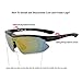 Sireck Sports Sunglasses + 5 Lenses - Polarized - Adult Unisex - UV Protection - Golf, Hiking, Fishing, Cycling - Black - Gray